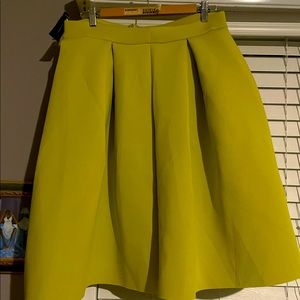 Beautiful & bright pleated “ skater “ style neoprene skirt